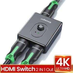 מפצל HDMI 4K מ 1 ל 2 או מ2 ל1