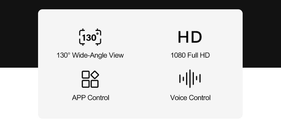 Voice Control 1080P HD Night Vision Camera