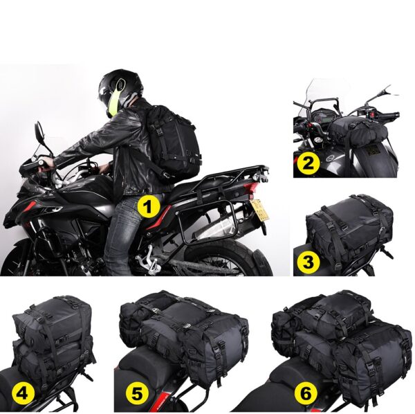 Waterproof Motorcycle Rear Seat Bag - Image 4