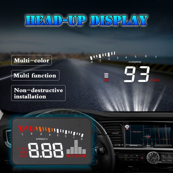 Car HUD Display Warning System - Image 4