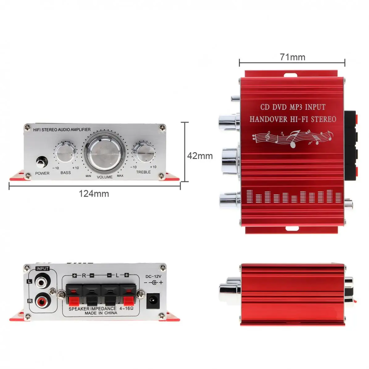 Mini Car 2-Channel Amplifier