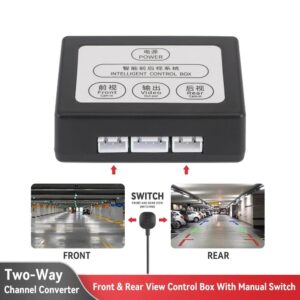 Car Parking Camera Video Channel Converter for Monitor Front And Rear View Two-Way Control Box With Manual Switch