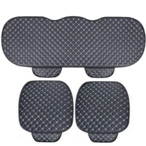 Universal Car Seat Covers Pu Leather Car Seat Protector Four Seasons Car Seat Cushion Chair Carpet Pad Auto Accessories