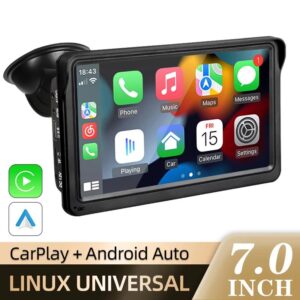 7inch Car Radio Multimedia Video Player Wireless Carplay And Wireless Android Auto Portable Universal Touch Screen